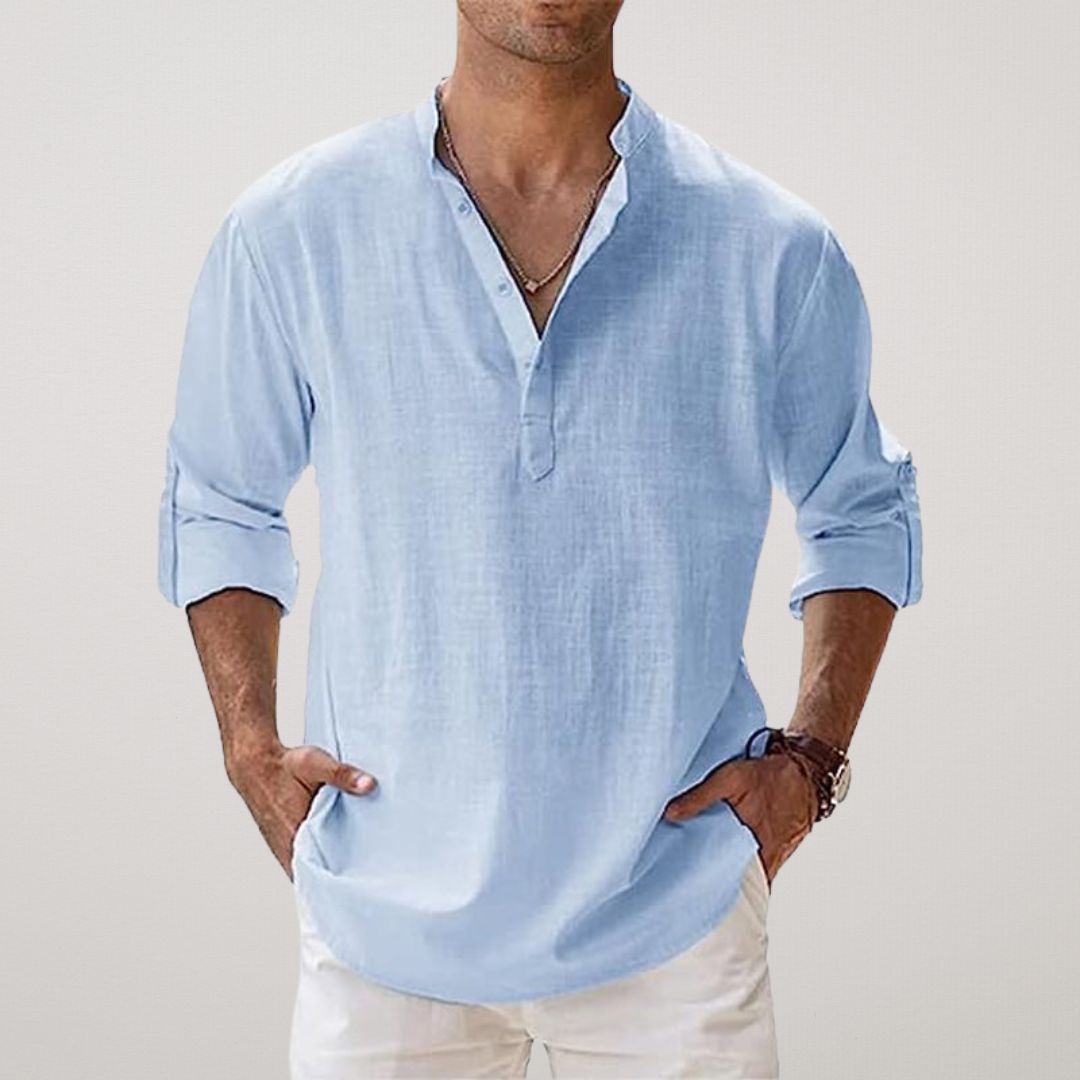 Lynor™ | Stylish Buttoned Henley Shirt