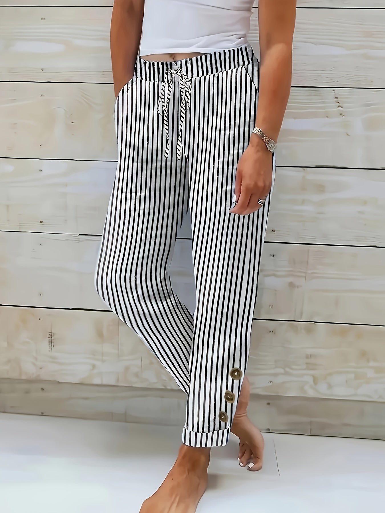 Lynor™ | Striped Trousers for Effortless Casual Elegance