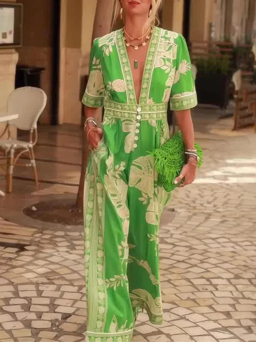 Lynor™ | Fresh Summer Vacation Floral Print Jumpsuit