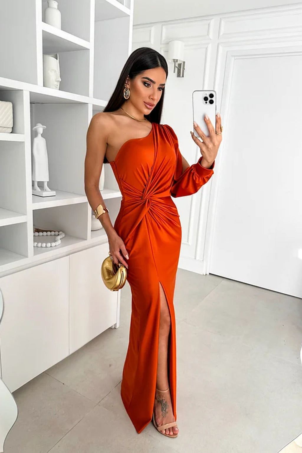 Lynor™ | One-Shoulder Dress – Stylish Elegance with a Modern Twist