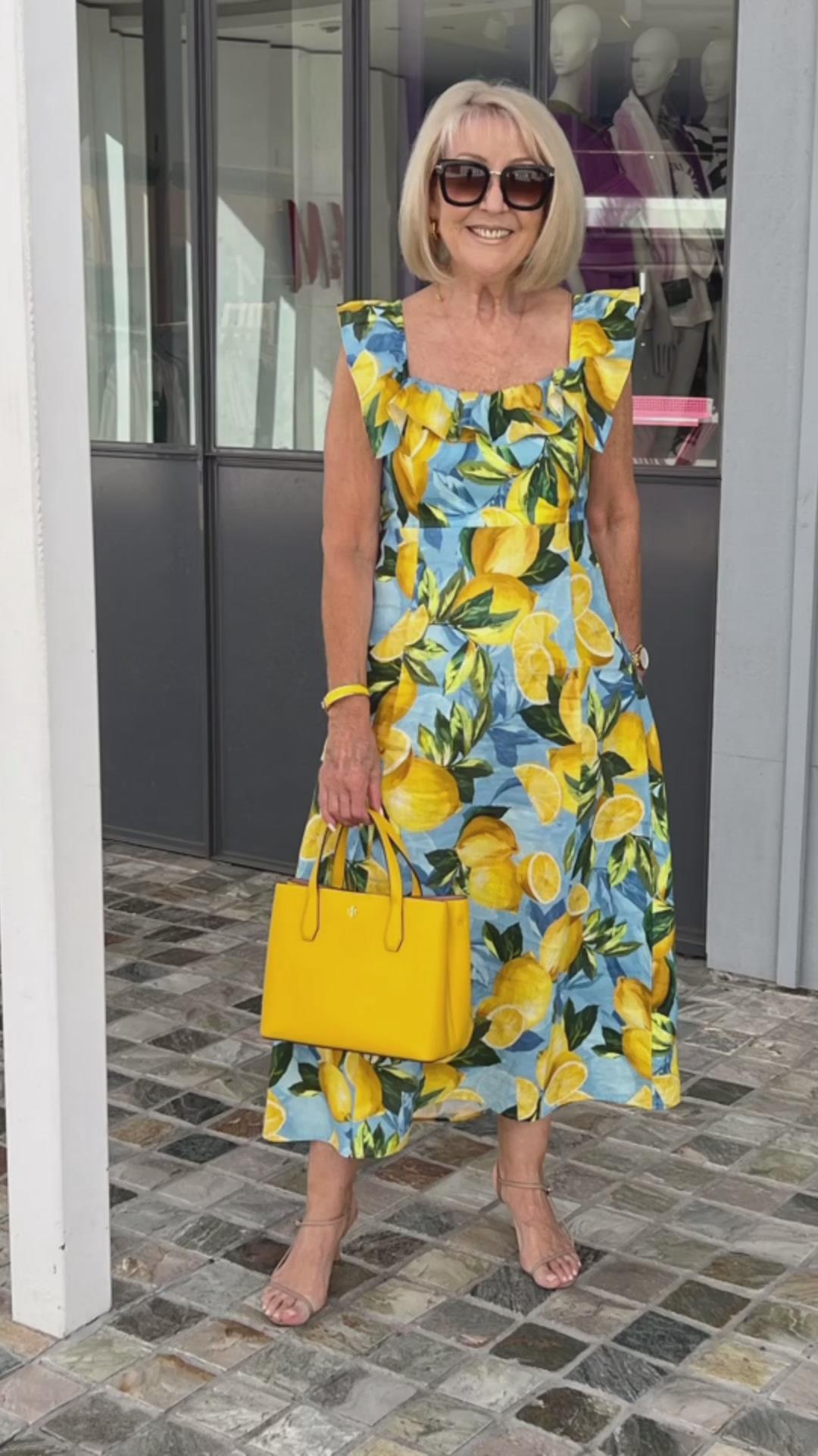 Lynor™ Limón – Summer Dress with Playful Lemon Print