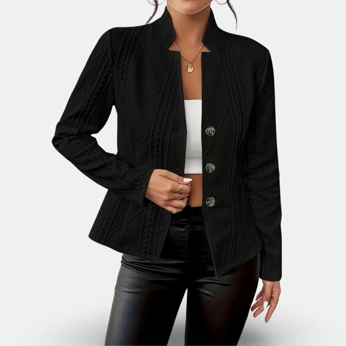 Lynor™ | Elegant Tailored Cardigan