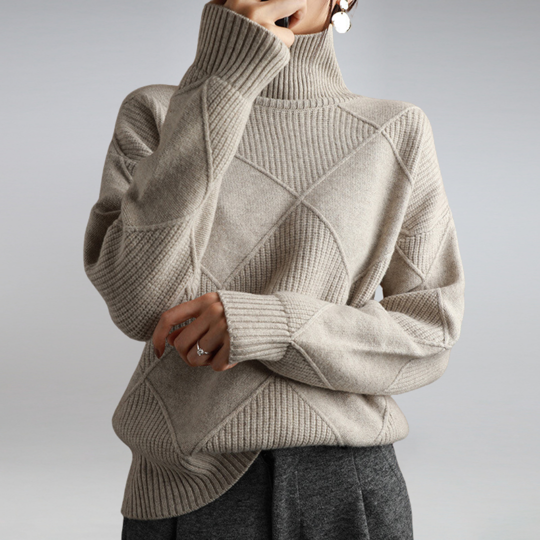 Lynor™| Cashmere Turtleneck Sweater