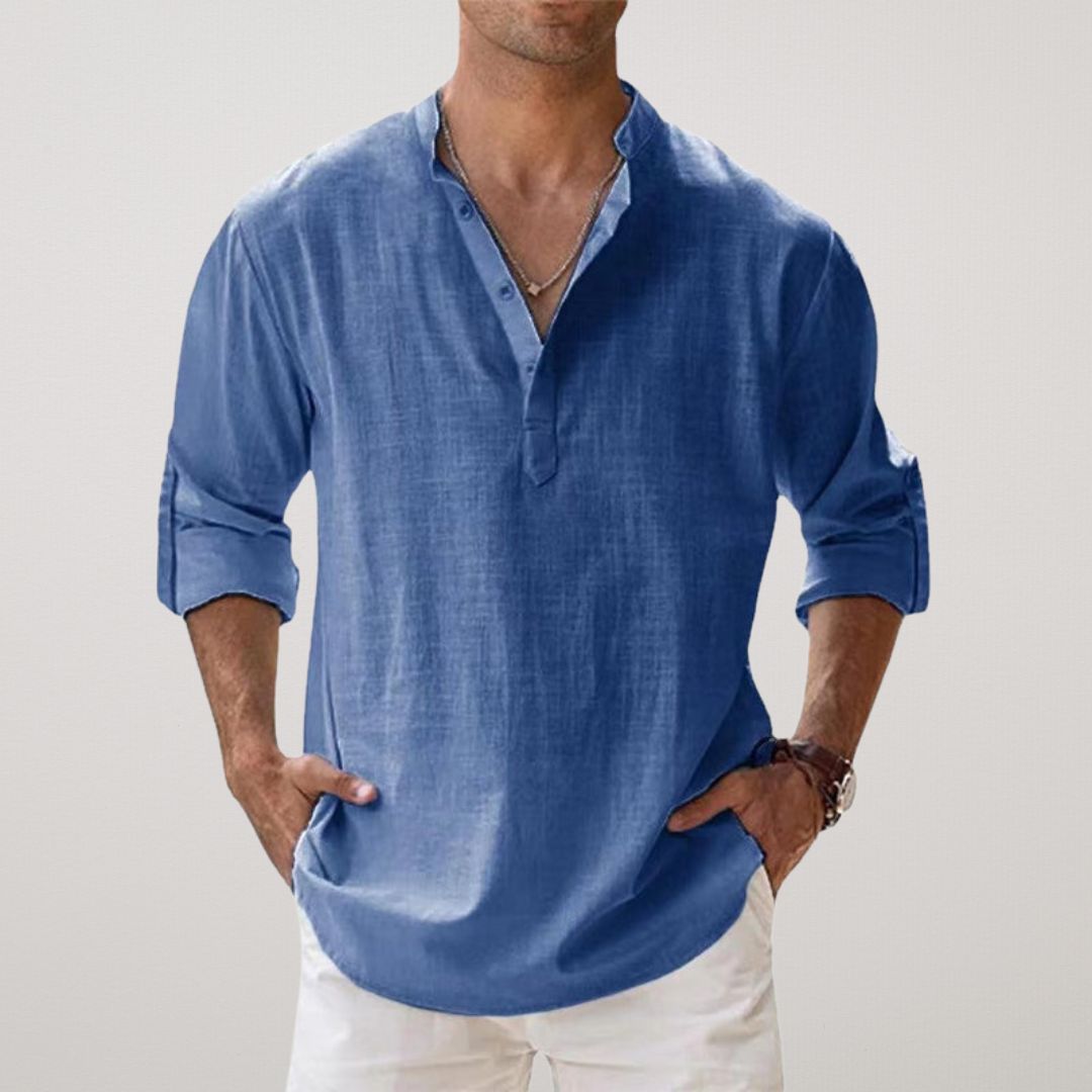 Lynor™ | Stylish Buttoned Henley Shirt