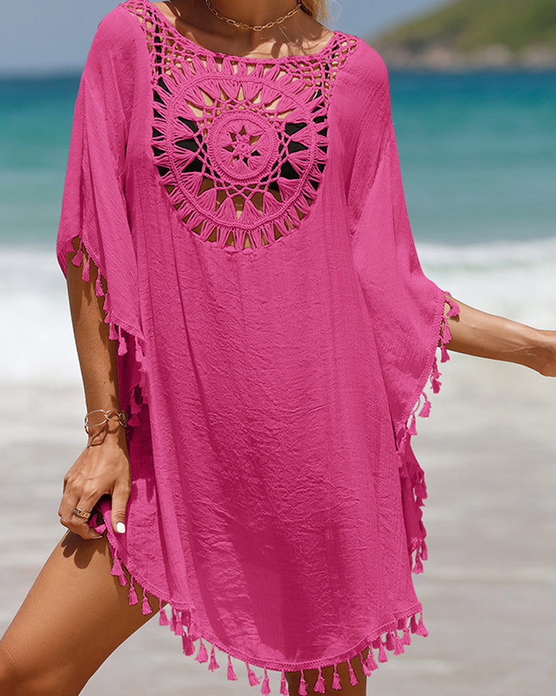 Lynor™ | Breezy Beach Cover-Up with Chic Tassel Details
