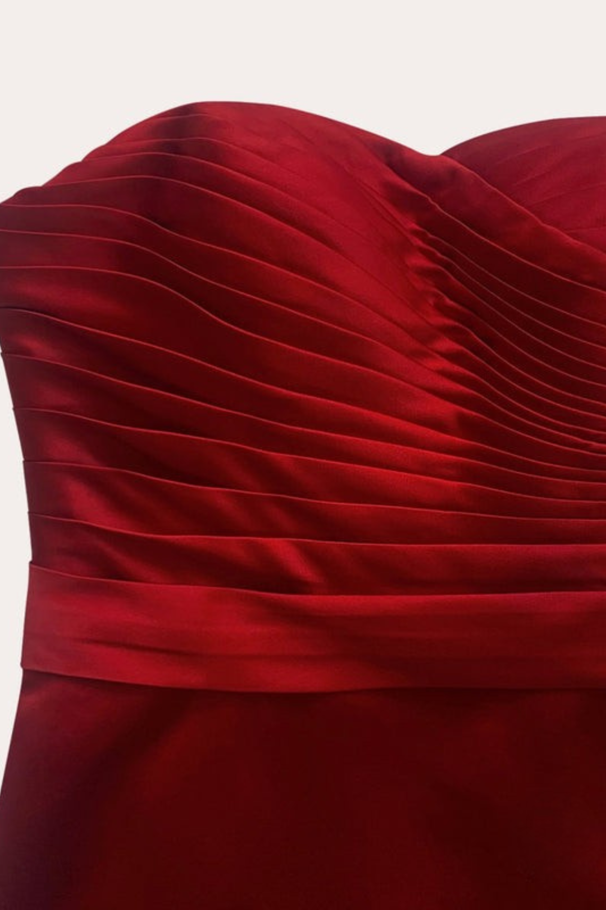 Lynor™ | Strapless Luxe Evening Dress Red