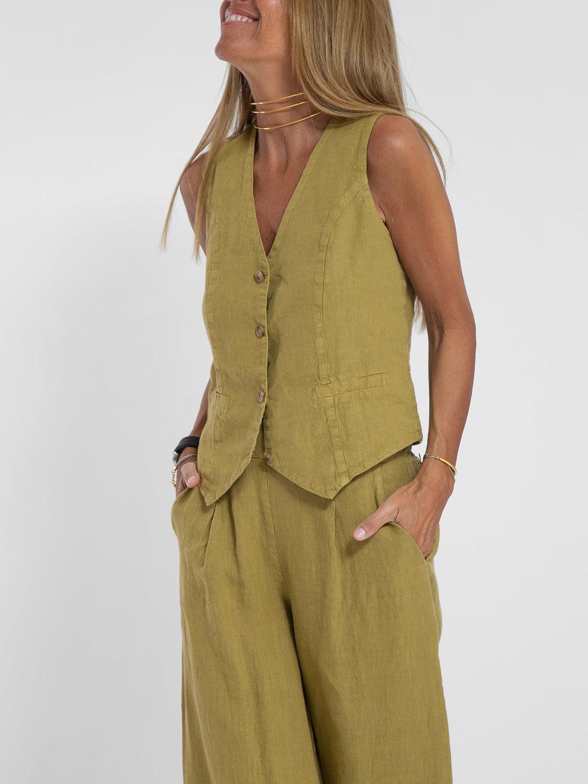 Lynor™ | Vest & Palazzo Pants Casual Set