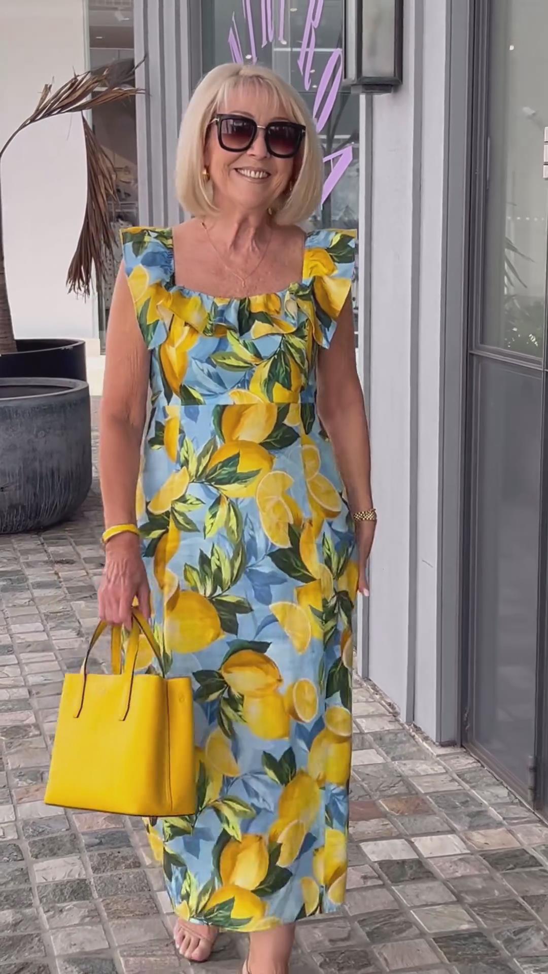 Lynor™ Limón – Summer Dress with Playful Lemon Print