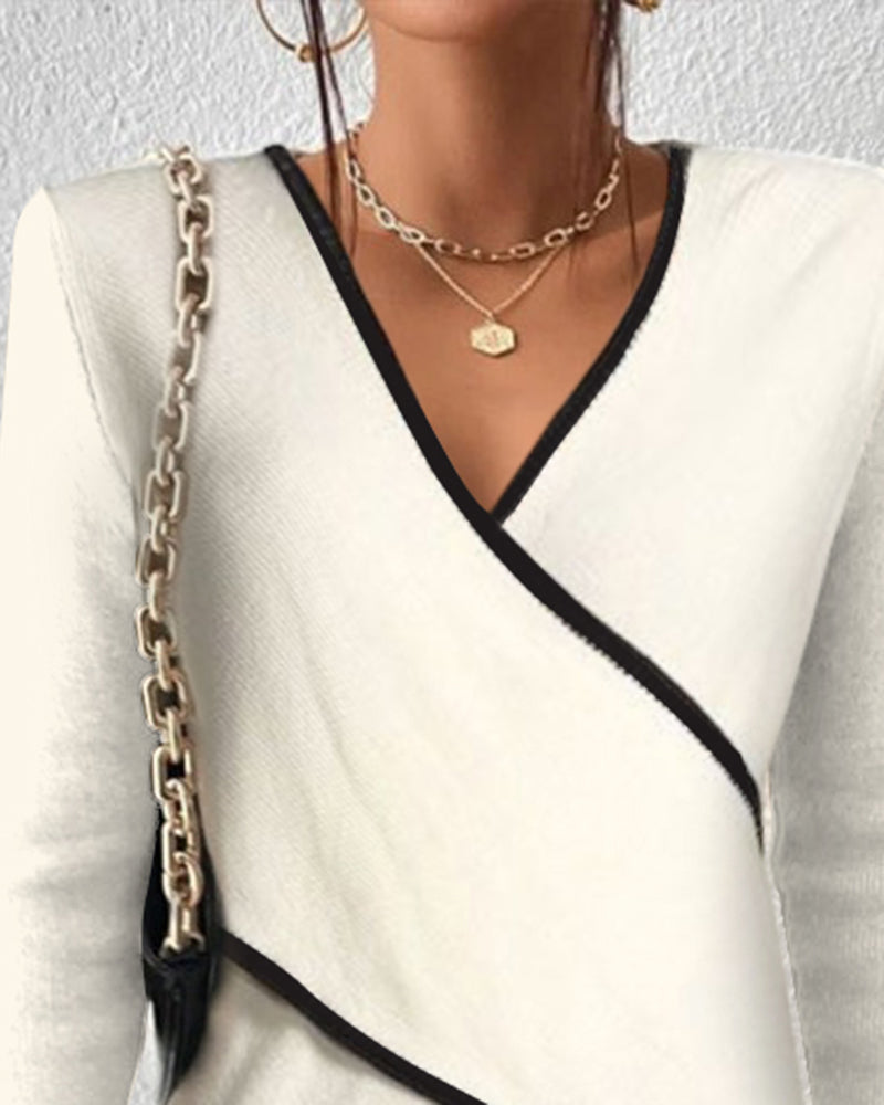 Lynor™ - Elegant V-Neck Top