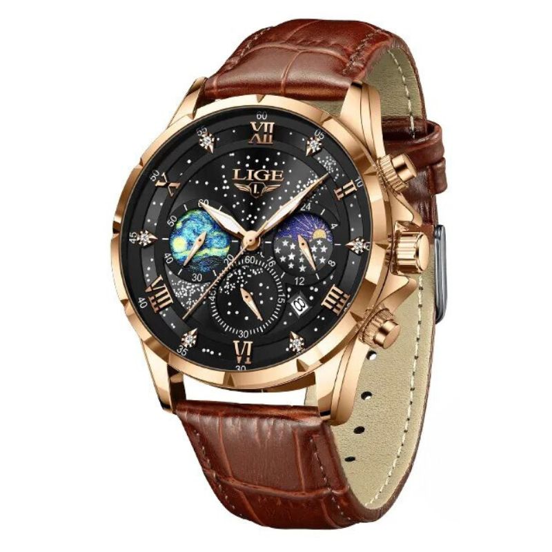 Lynor™ | Elegant Moon Phase Watch