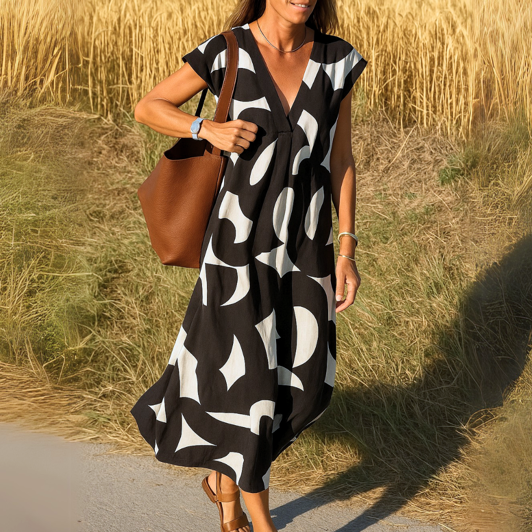 Lynor™ | Fluid V-Neck Dress