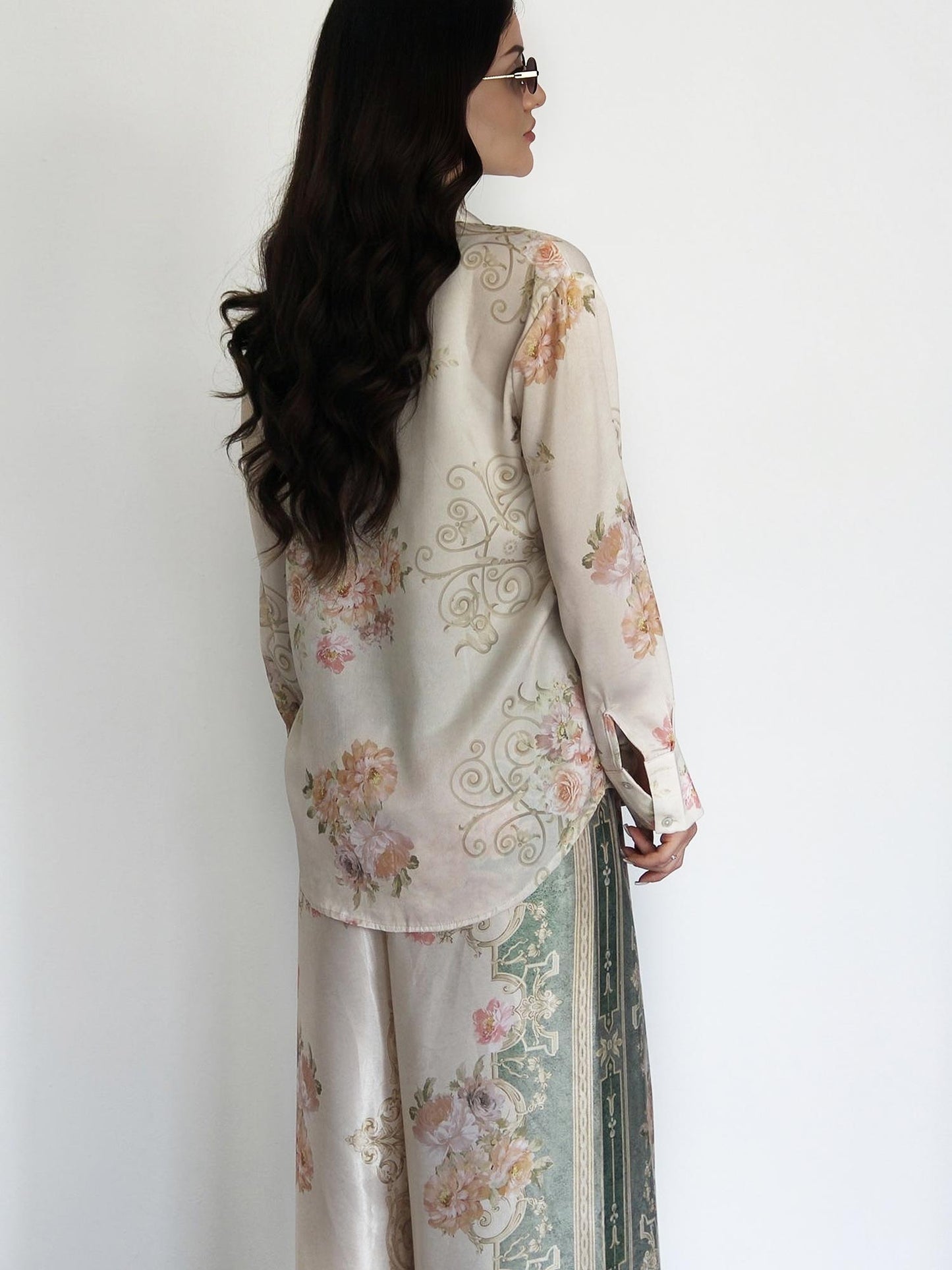 Lynor™ | Baroque Satin Two-Piece Set