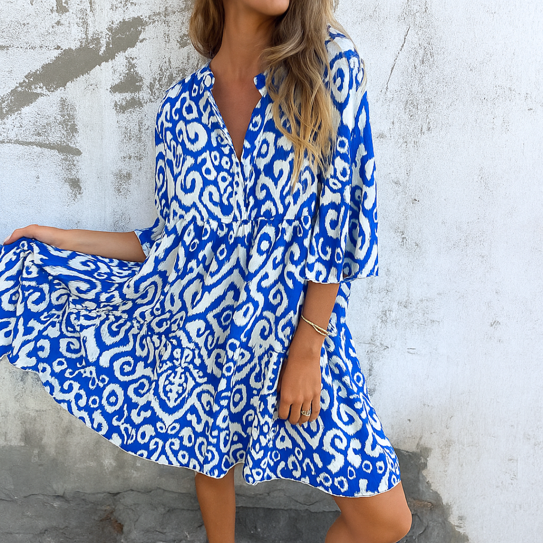 Lynor™ | Elegant V-Neck Dress
