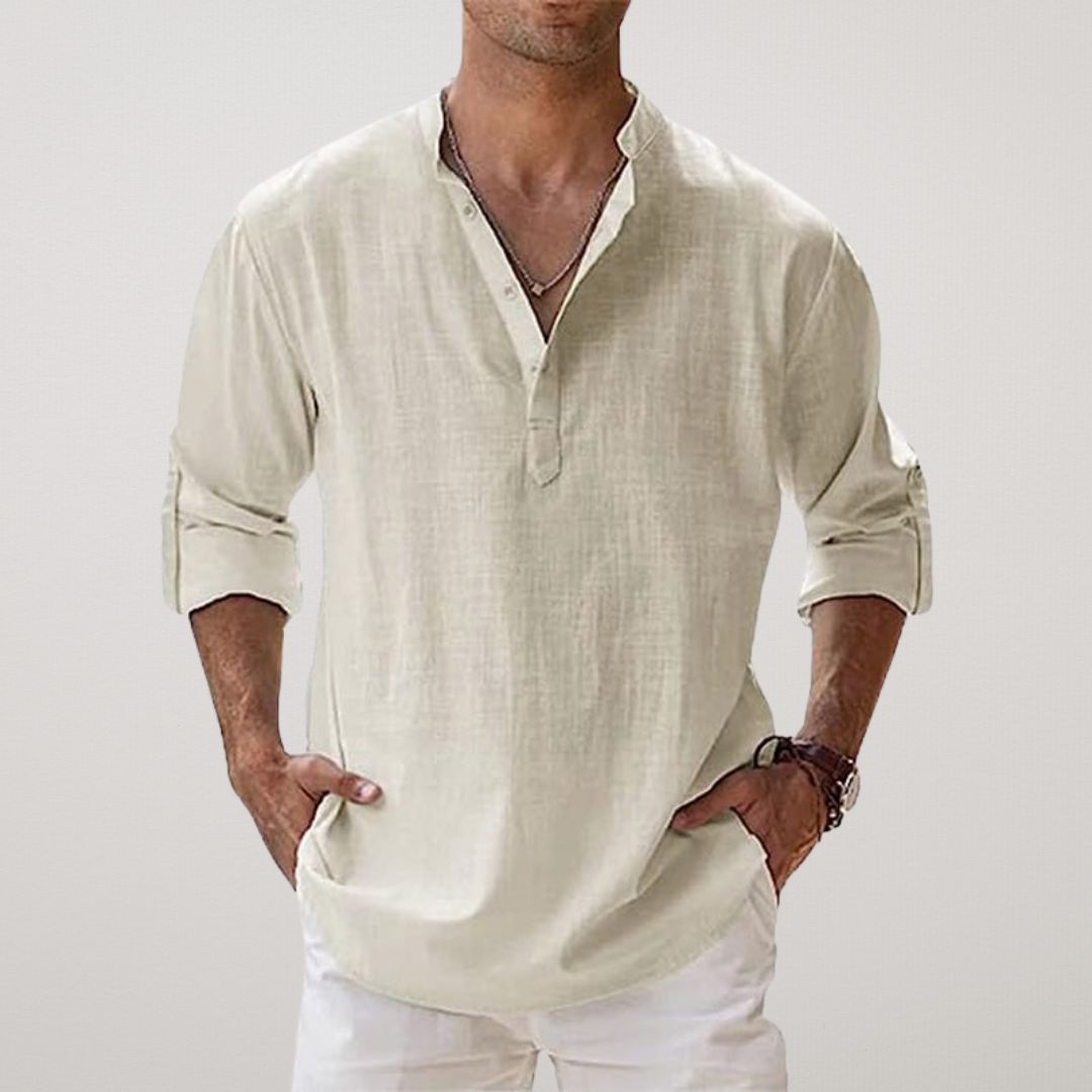 Lynor™ | Stylish Buttoned Henley Shirt