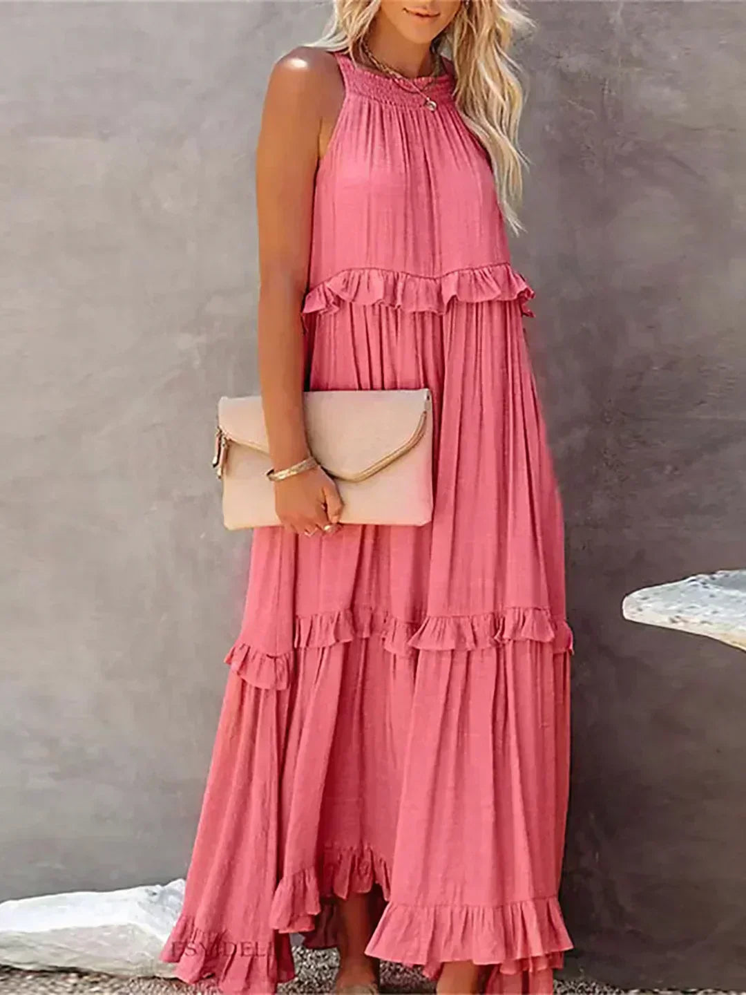 Lynor™ | Elegant Sleeveless Dress with Ruffles