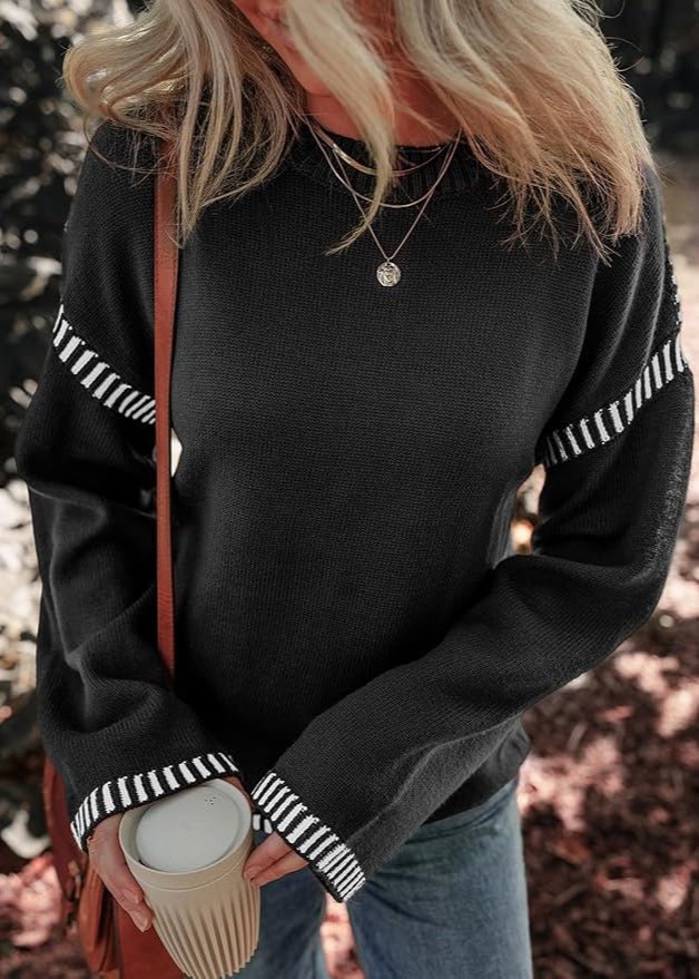 Lynor™ | Chic Contrast Sweater