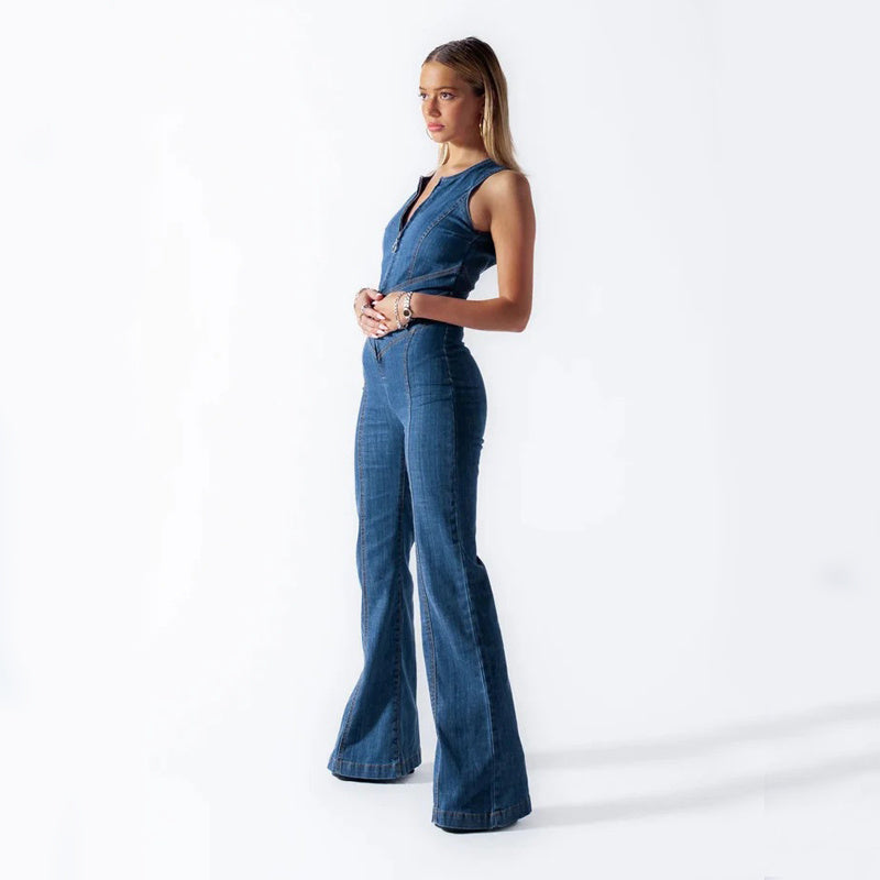Lynor™ | Denim Style & Comfort Jumpsuit