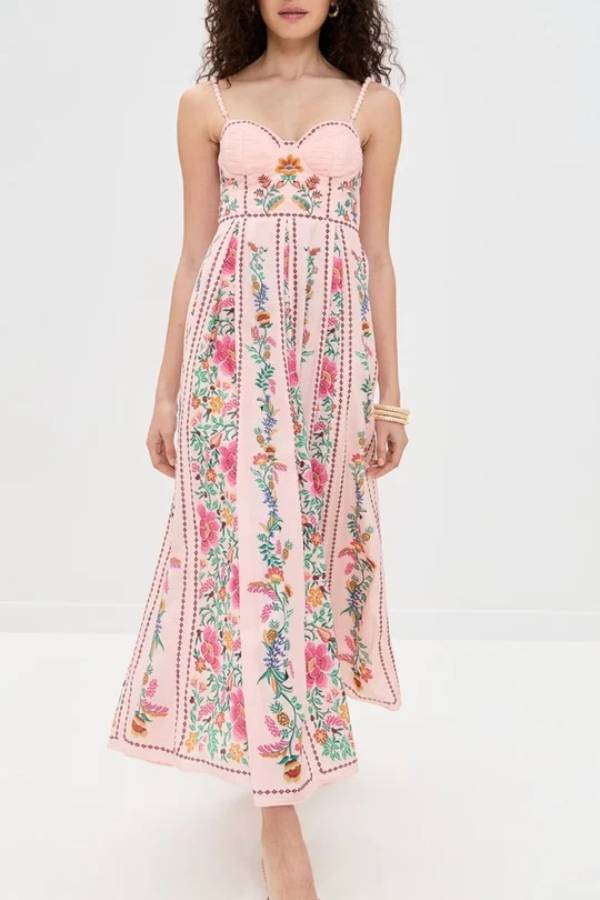 Lynor™ | Heart-Shaped Neckline & Beaded Straps Long Dress