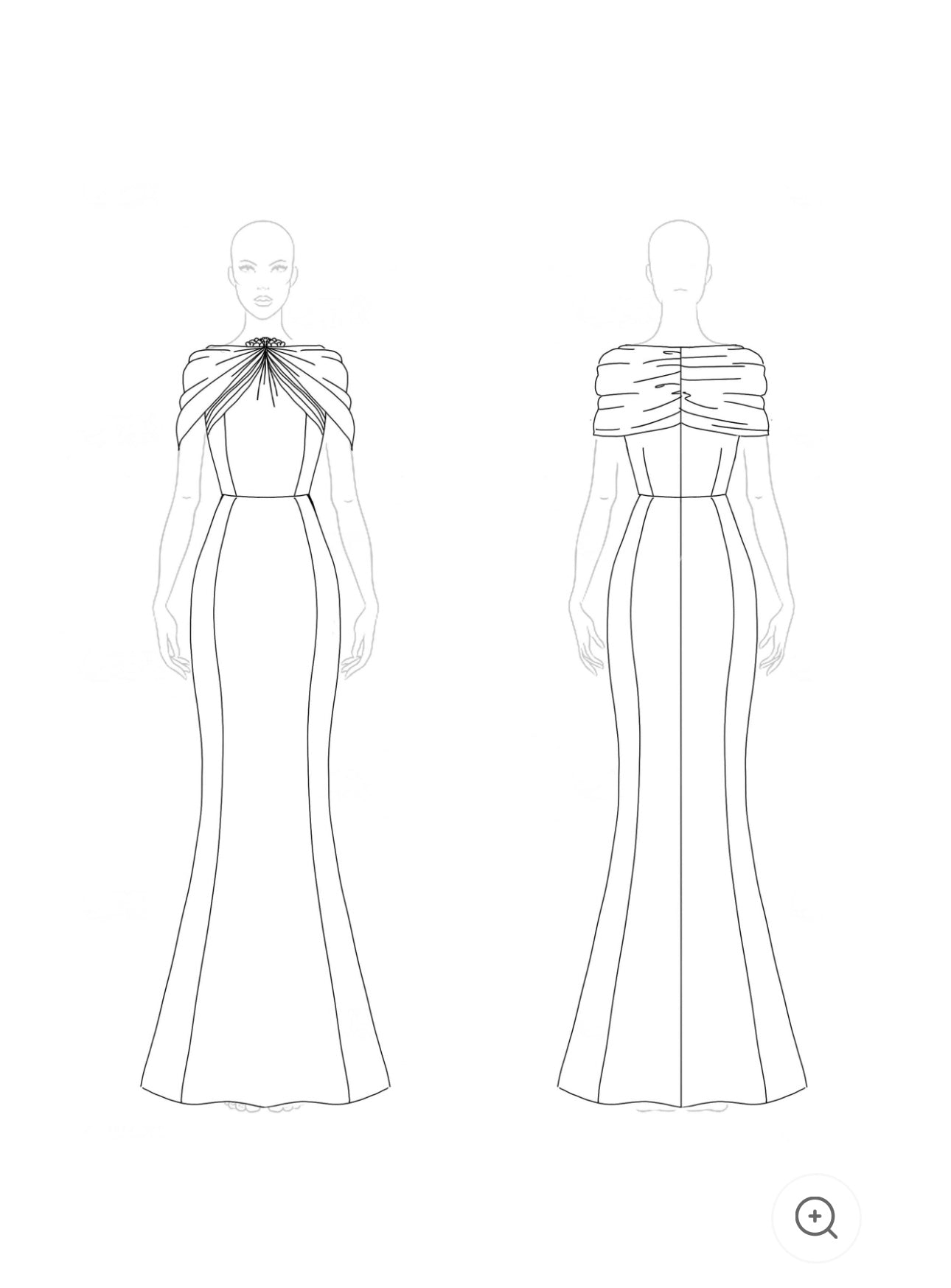 Lynor™ | Light Blue Dress – Chic Neckline & Bow Detail
