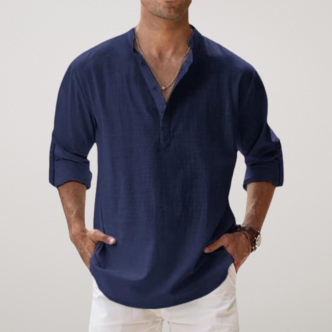 Lynor™ | Stylish Buttoned Henley Shirt