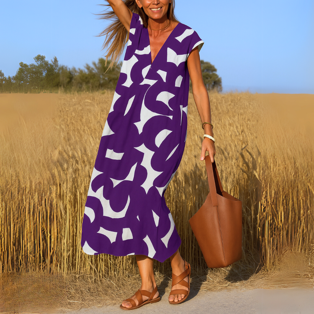 Lynor™ | Fluid V-Neck Dress