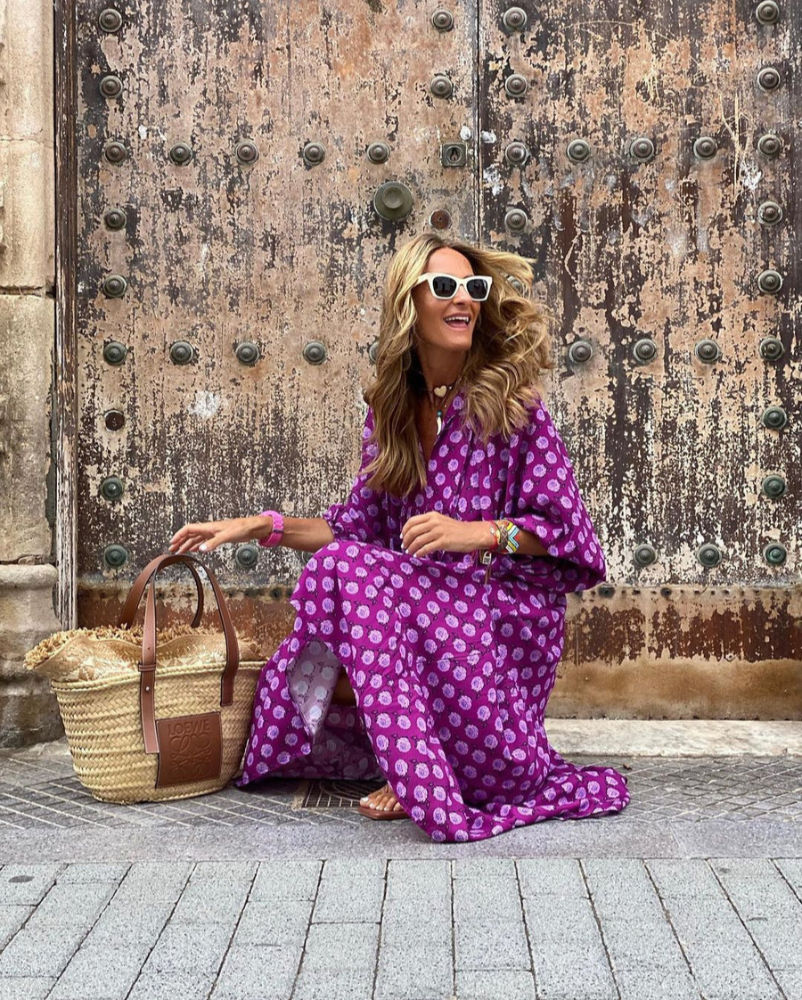 Lynor™ | Boho Cotton Maxi Dress – Effortless Style with Natural Comfort