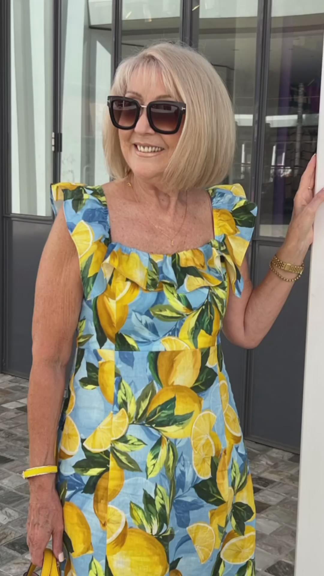Lynor™ Limón – Summer Dress with Playful Lemon Print