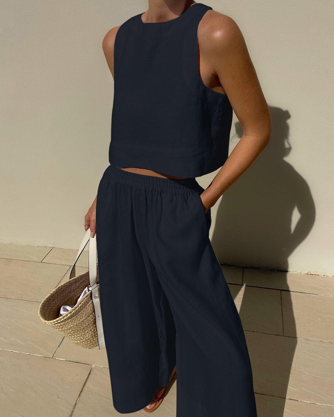 Lynor™ | Sleeveless Two-Piece Set