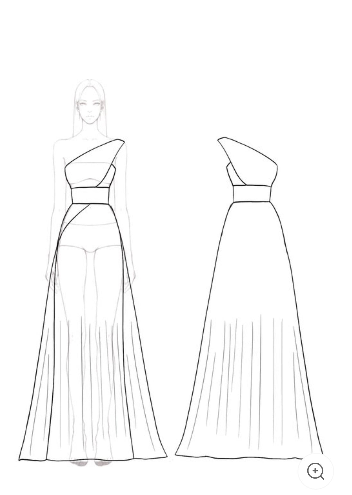 Lynor™ | One-Shoulder Pleated Evening Dress