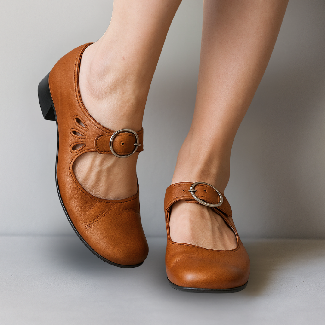 Lynor™ | Orthopedic Leather Wedge Sandals