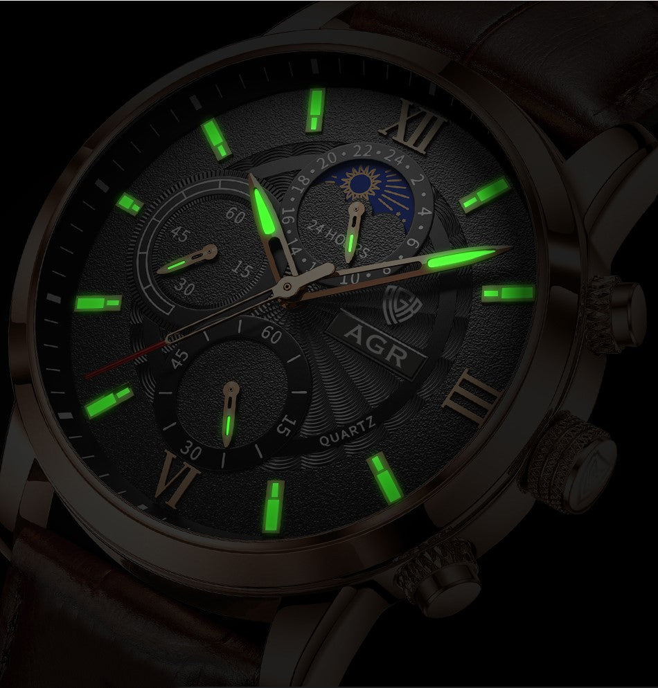 Lynor™ | Luxury Leather Quartz Watch