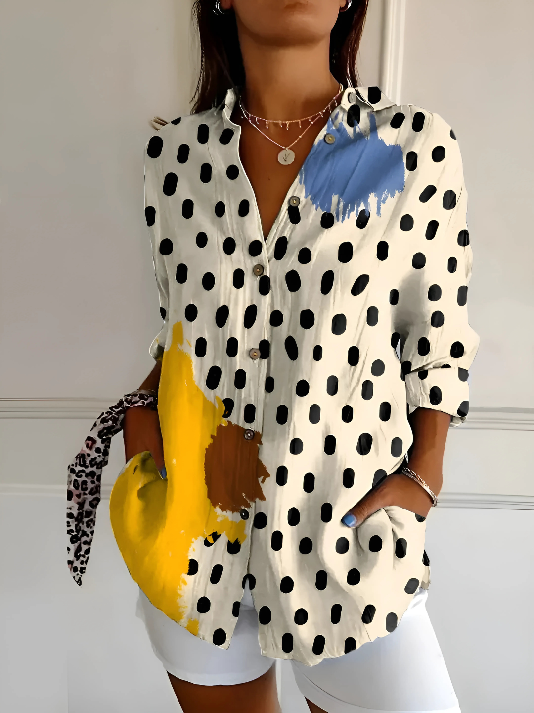 Lynor™ | Viviana Floral Wave Blouse Effortless Chic