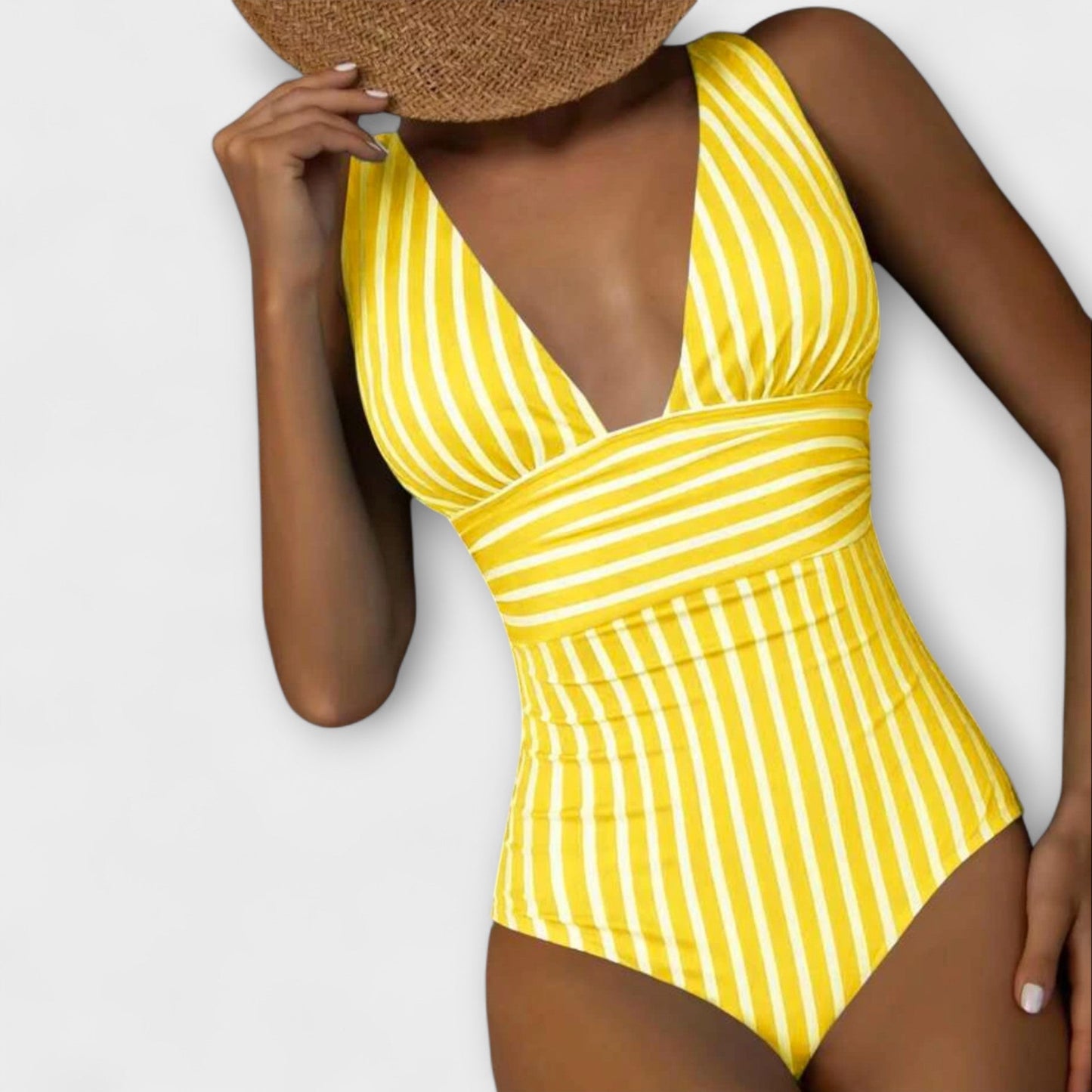 Lynor™ | Striped One-Piece Swimsuit for Effortless Elegance