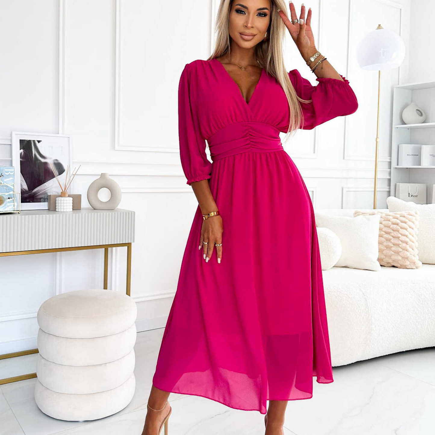 Lynor™ | Light Silky Chiffon Dress