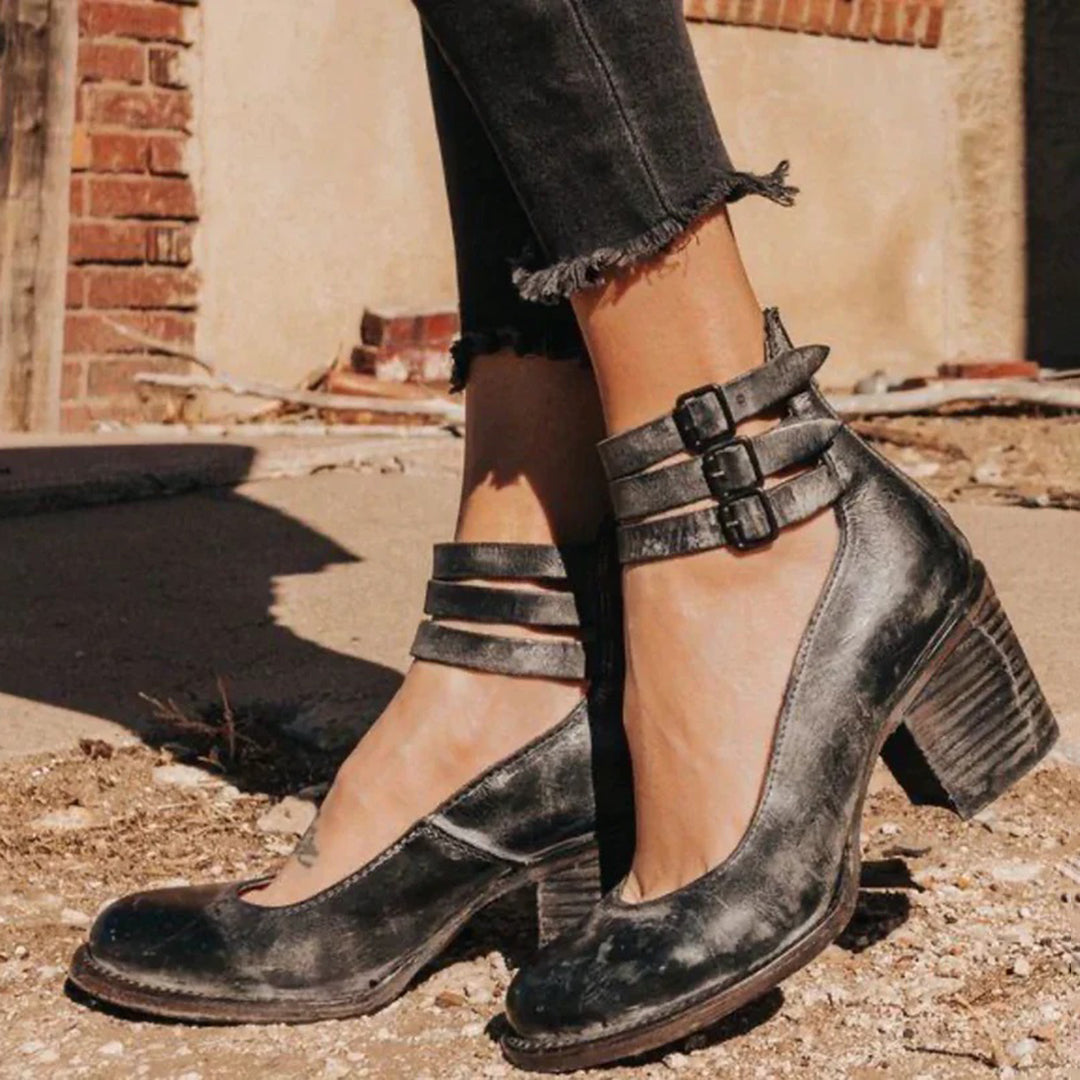 Lynor™ | Boho Buckle Heel Step Bold