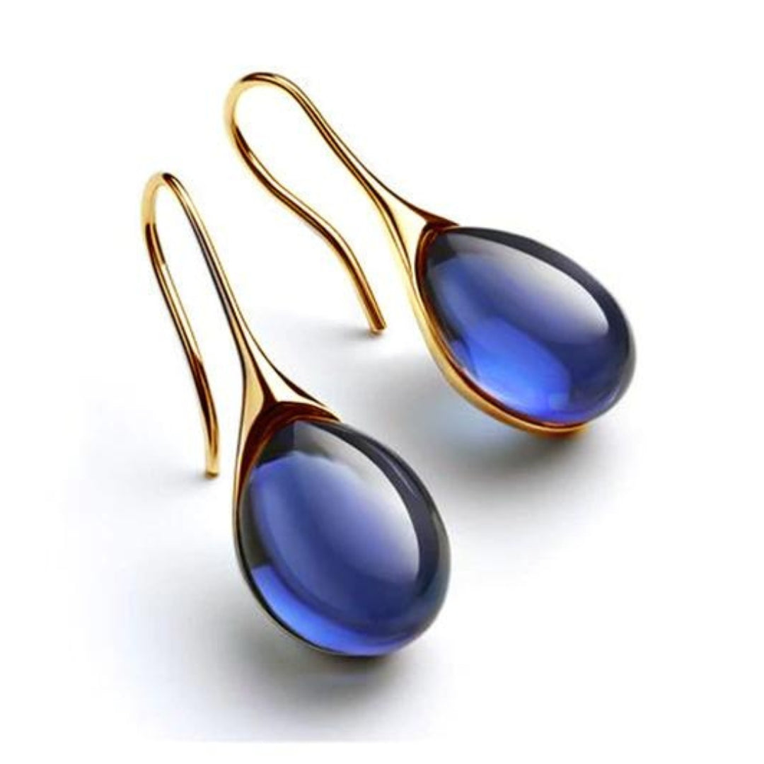 Lynor™ | Crystal Drop Earrings in Gold & Silver – Radiance in Every Drop