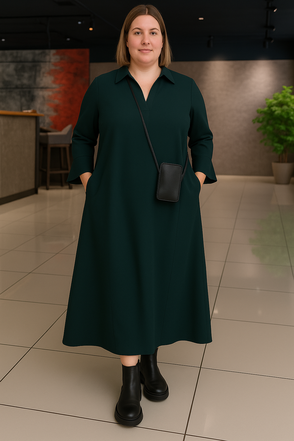 Lynor™ | Belly Coverage Long Sleeve Dress