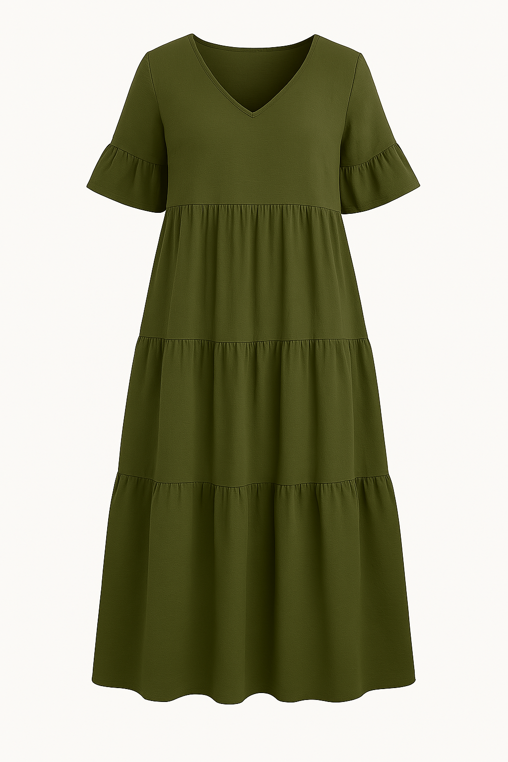 Lynor™ | V-Neck with Belly Coverage Dress
