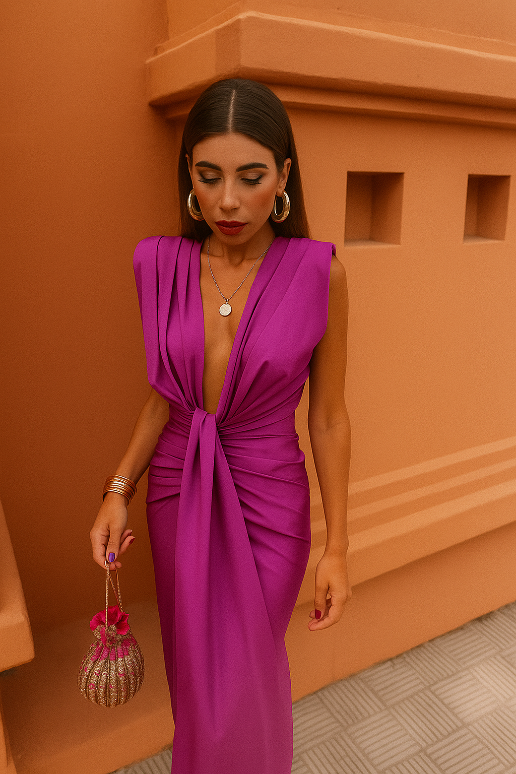 Lynor™ | Pleated Flowy Maxi Dress