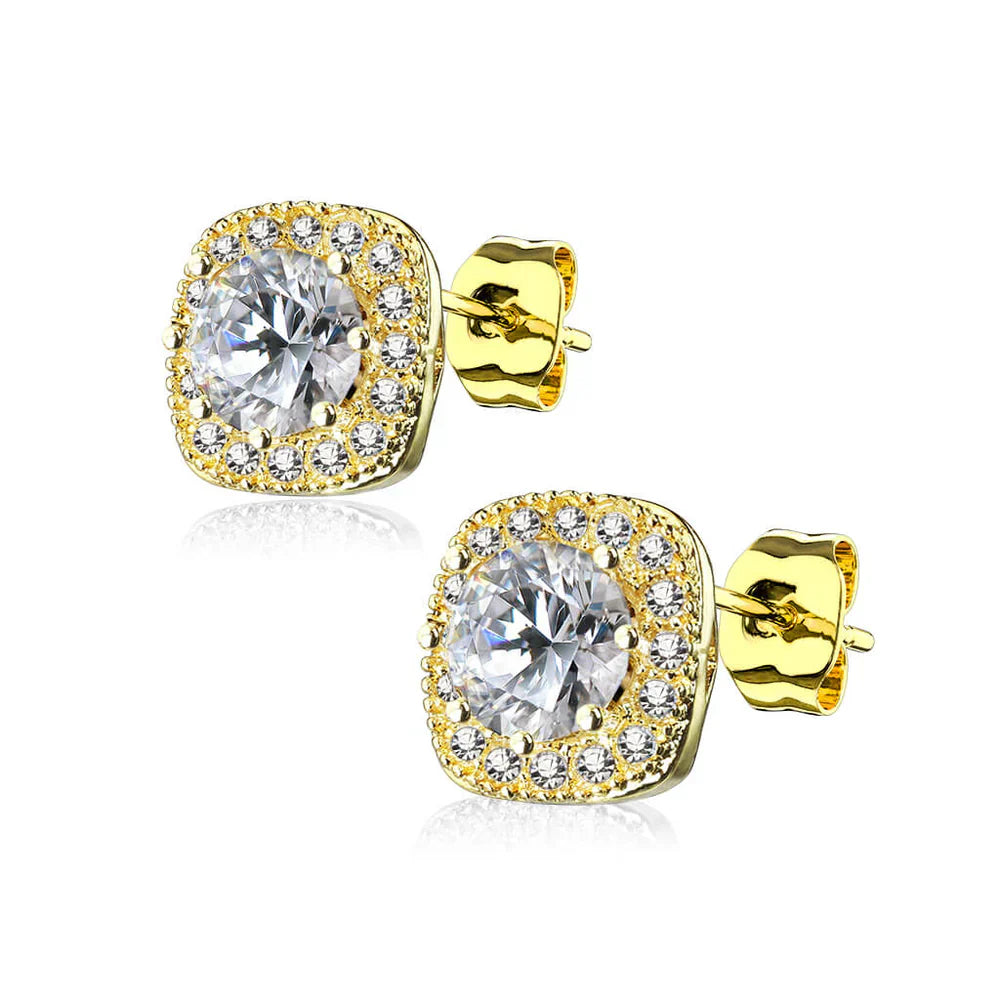 Lynor™ | Glennis Earring – Graceful 18K Gold Elegance with a Modern Touch