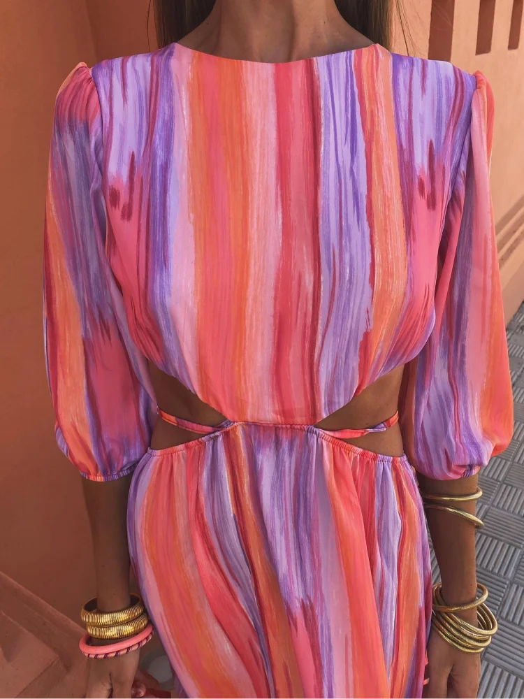 Lynor™ | Elegant Cut-Out Dress