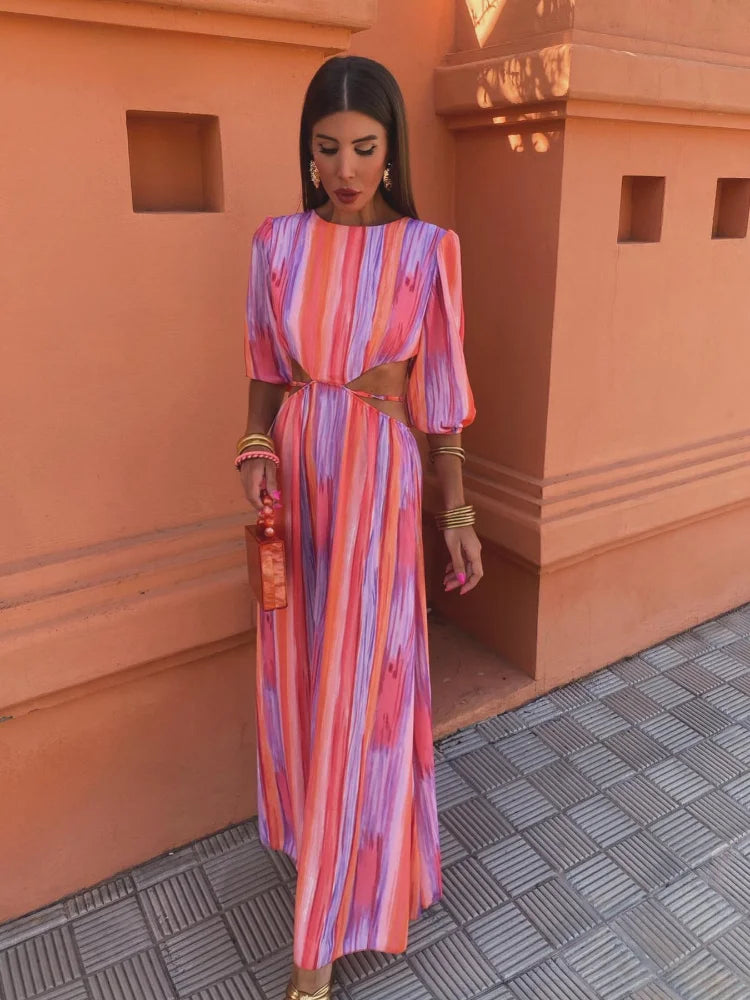Lynor™ | Elegant Cut-Out Dress