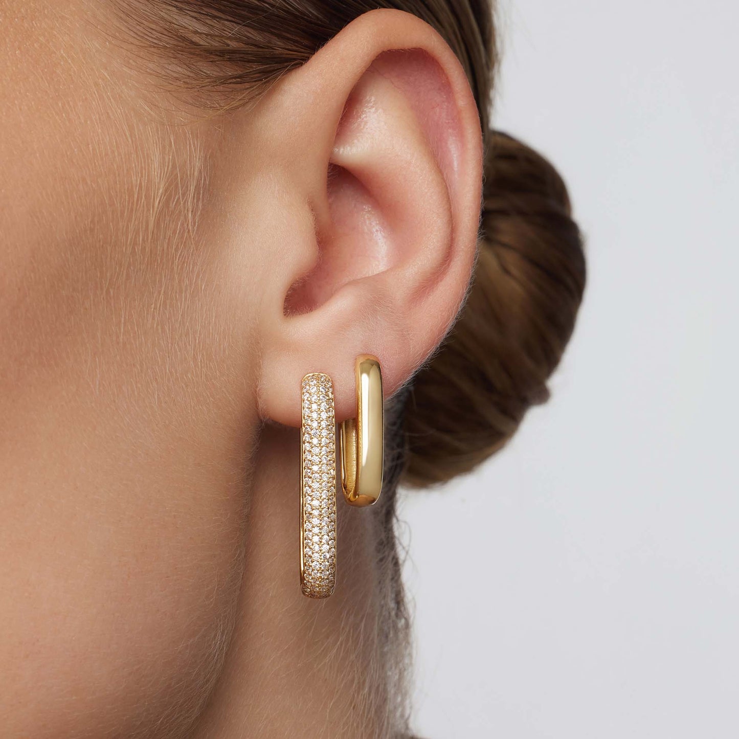 Lynor™ | Icon Pavé Rings – Bold 16K Gold Glamour with Sparkling Detail