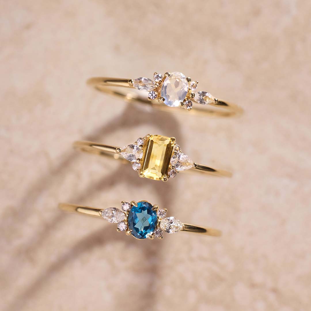 Lynor™ | Moonstone Muse Ring – Dreamy 14K Gold with Ethereal Glow