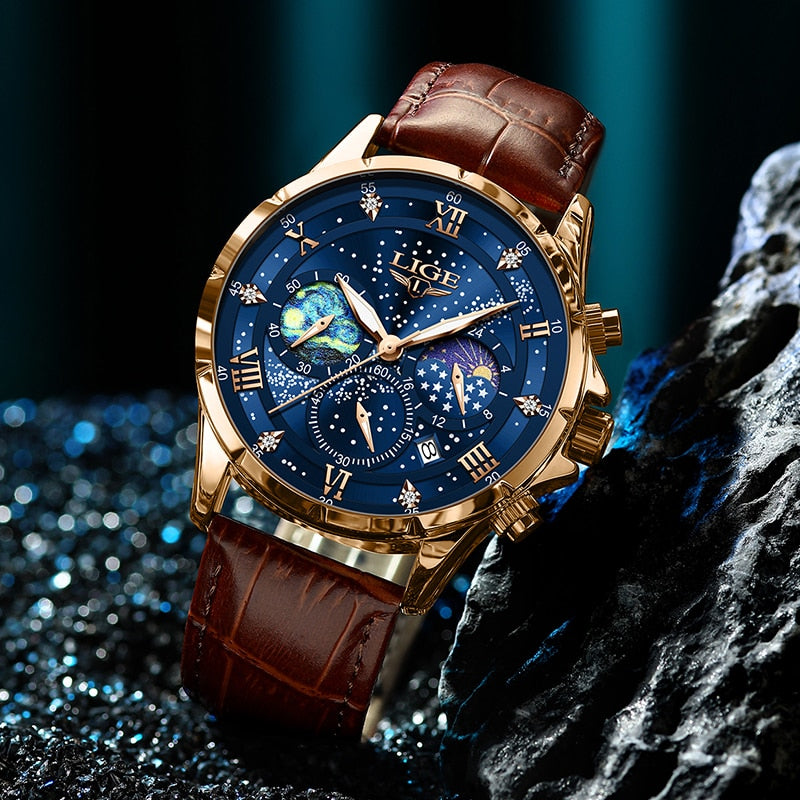 Lynor™ | Elegant Moon Phase Watch