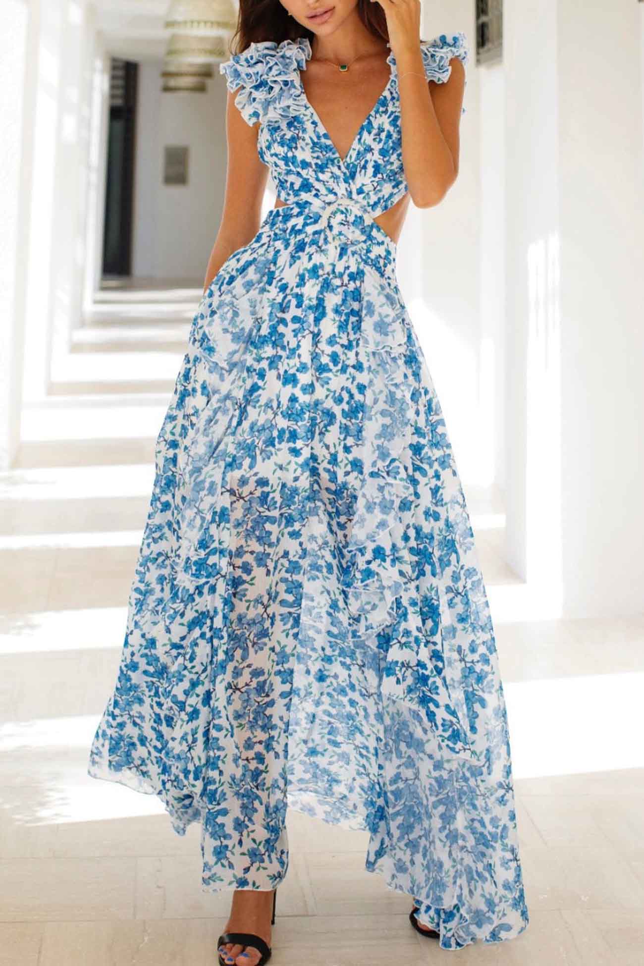 Lynor™ | Maxi Dress with Cutout
