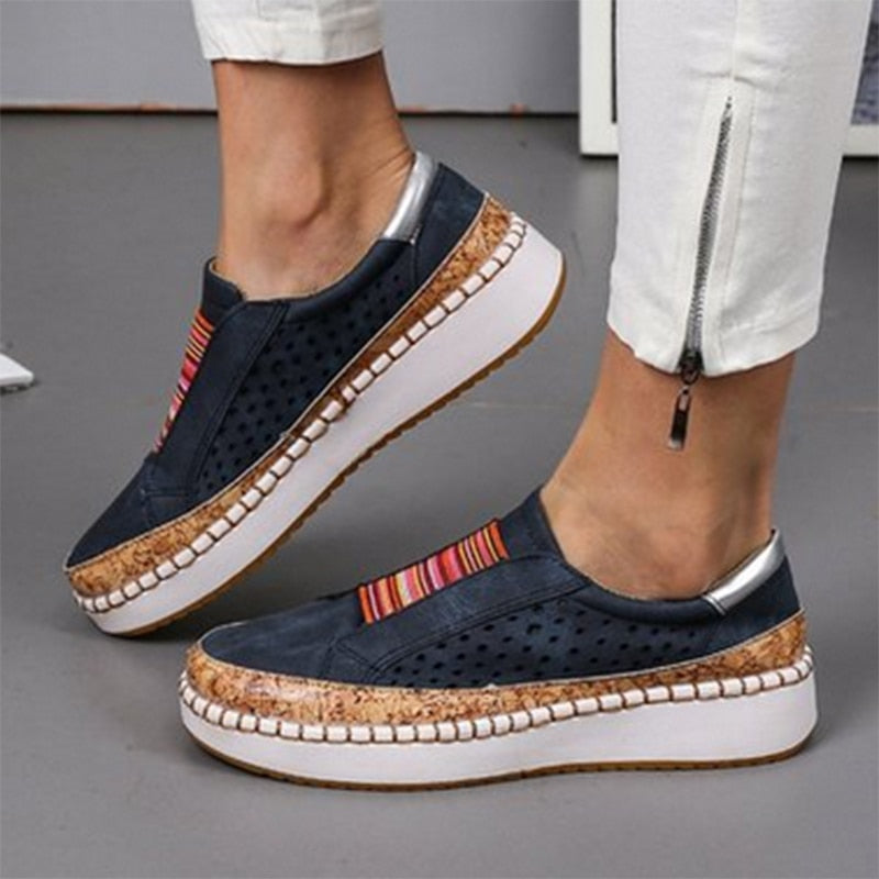 Lynor™ | Urban Stripe Slip-On Walk Easy