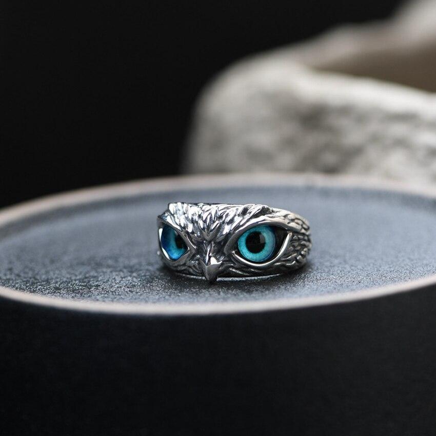 Lynor™ | Lucky Owl Adjustable Ring in Silver & Opal – Wisdom with a Touch of Magic