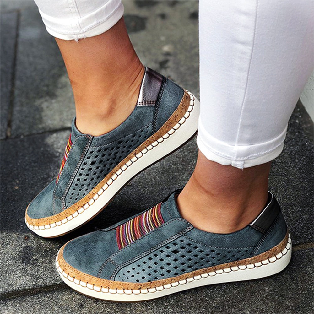 Lynor™ | Urban Stripe Slip-On Walk Easy