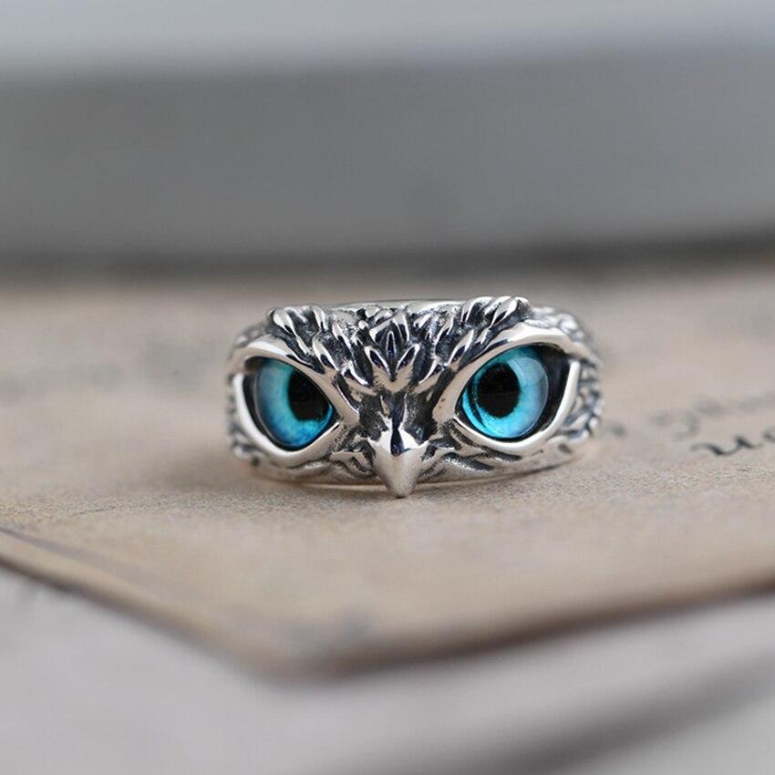 Lynor™ | Lucky Owl Adjustable Ring in Silver & Opal – Wisdom with a Touch of Magic